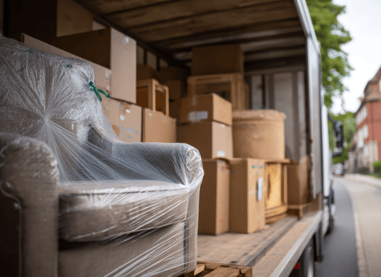 meubles dans un box de stockage à louer à saint vincent de tyrosse