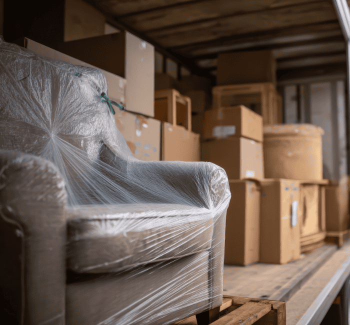 meubles stockés dans un box à louer à hossegor